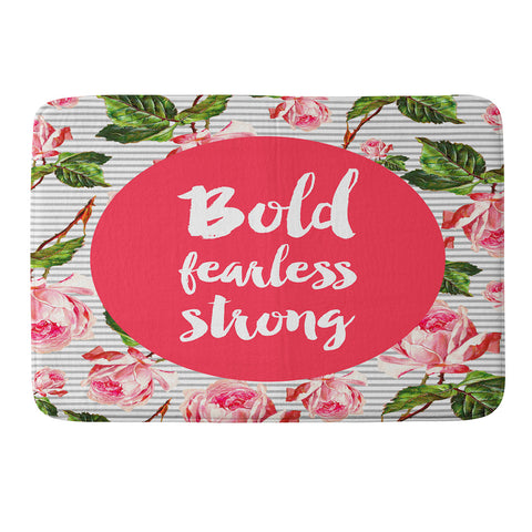 Allyson Johnson Bold and fearless Memory Foam Bath Mat