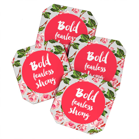 Allyson Johnson Bold and fearless Coaster Set