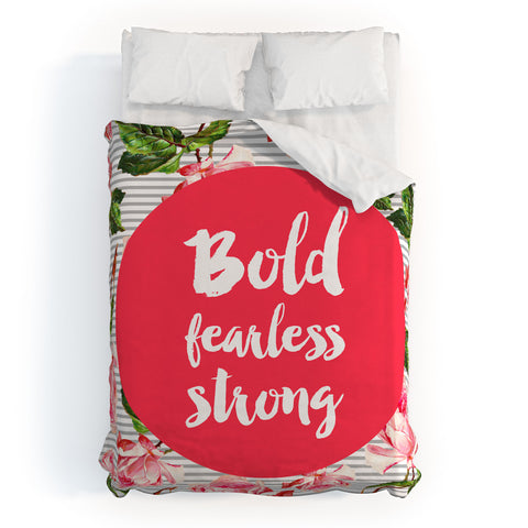 Allyson Johnson Bold and fearless Duvet Cover