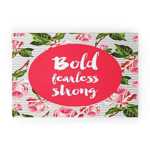 Allyson Johnson Bold and fearless Welcome Mat