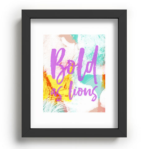 Allyson Johnson Bold As Lions Abstract Recessed Framing Rectangle