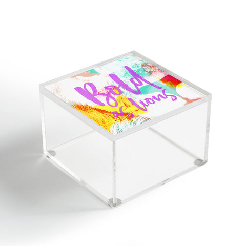 Allyson Johnson Bold As Lions Abstract Acrylic Box