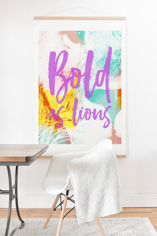 Allyson Johnson Bold As Lions Abstract Art Print And Hanger