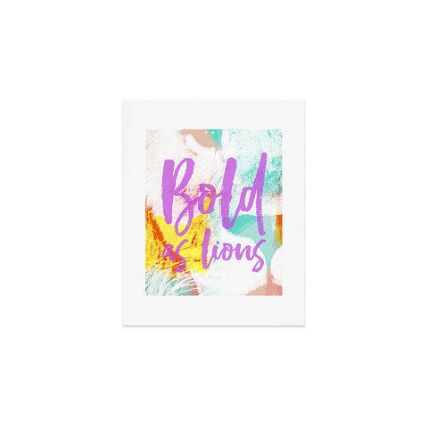 Allyson Johnson Bold As Lions Abstract Art Print