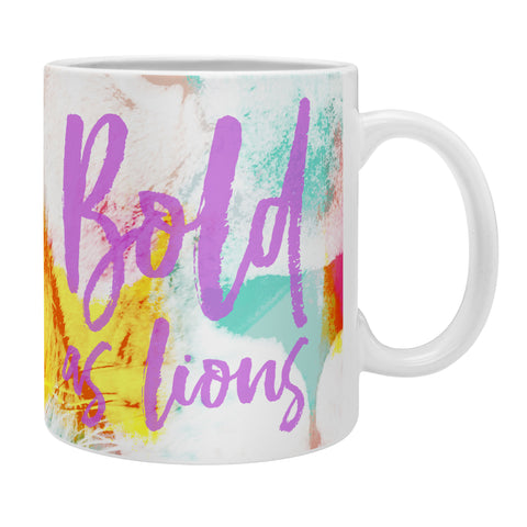 Allyson Johnson Bold As Lions Abstract Coffee Mug