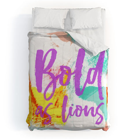 Allyson Johnson Bold As Lions Abstract Comforter