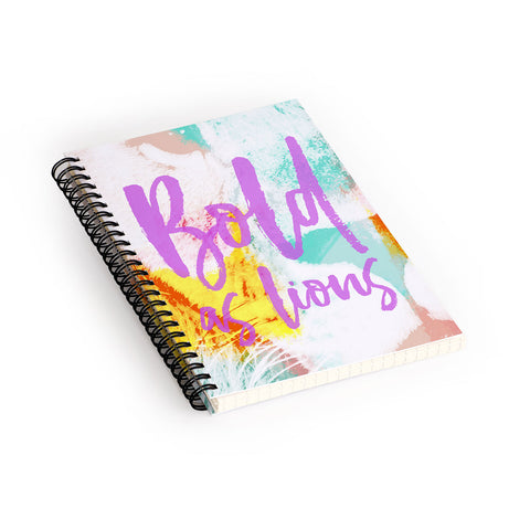 Allyson Johnson Bold As Lions Abstract Spiral Notebook