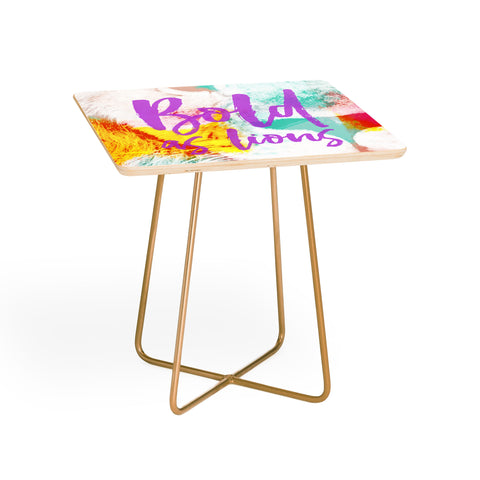 Allyson Johnson Bold As Lions Abstract Side Table