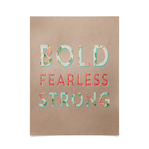 Allyson Johnson Bold Fearless And Strong Poster