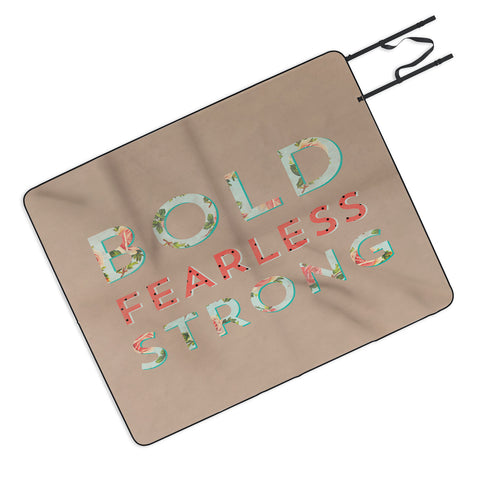 Allyson Johnson Bold Fearless And Strong Picnic Blanket