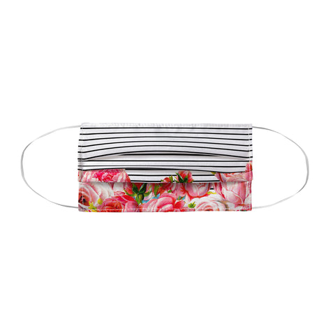 Allyson Johnson Bold Floral and stripes Face Mask