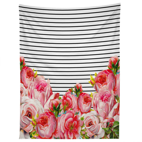 Allyson Johnson Bold Floral and stripes Tapestry