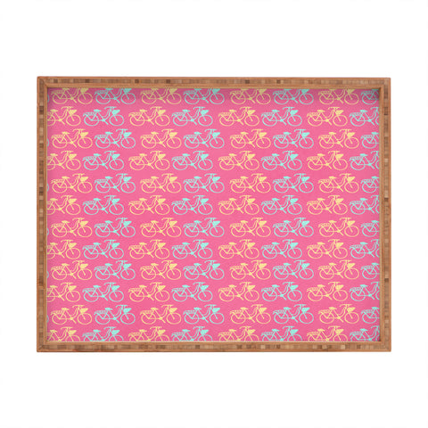 Allyson Johnson Bright Bikes Rectangular Tray