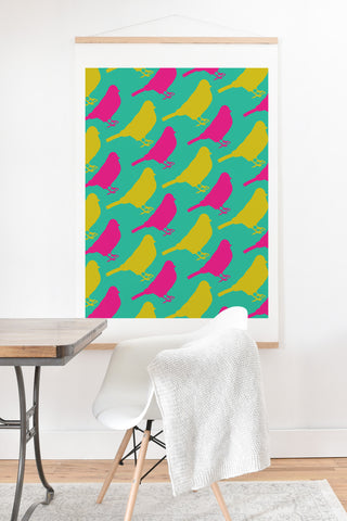 Allyson Johnson Bright Birdies Art Print And Hanger