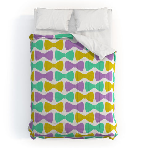 Allyson Johnson Bright Bow Ties Comforter