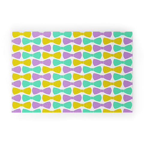 Allyson Johnson Bright Bow Ties Welcome Mat