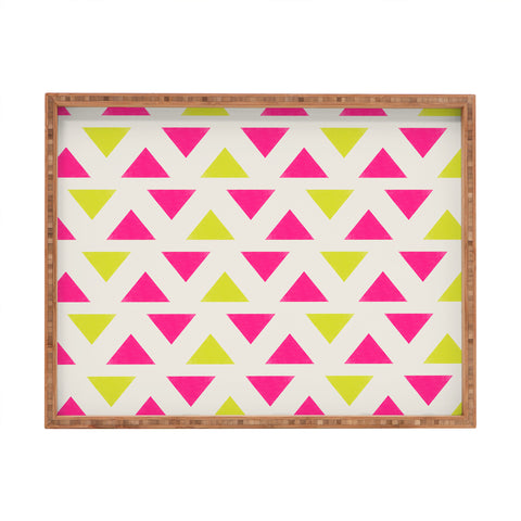 Allyson Johnson Bright Neon Rectangular Tray