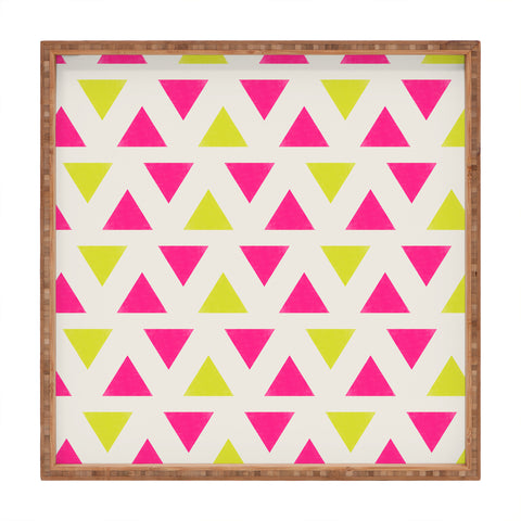 Allyson Johnson Bright Neon Square Tray