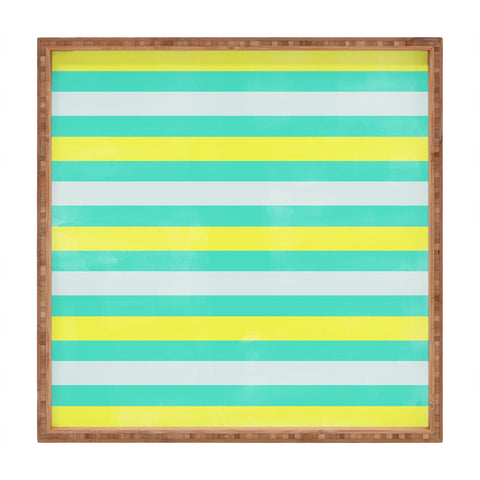Allyson Johnson Bright Stripes Square Tray