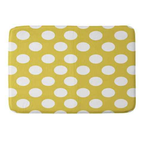 Allyson Johnson Brightest Chartreuse Memory Foam Bath Mat