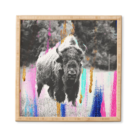 Allyson Johnson Buffalo Abstract Mixed Media Framed Wall Art