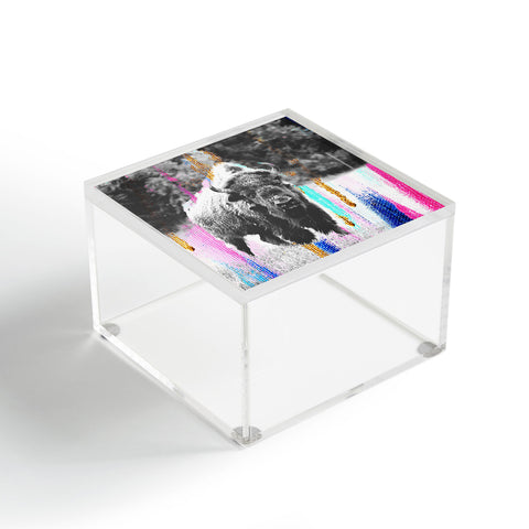Allyson Johnson Buffalo Abstract Mixed Media Acrylic Box