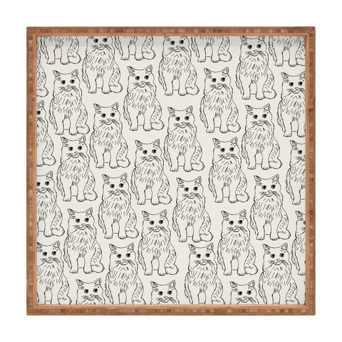 Allyson Johnson Cat Obsession Square Tray