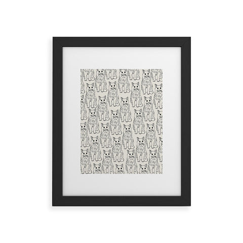 Allyson Johnson Cat Obsession Framed Art Print
