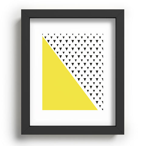 Allyson Johnson Chartreuse n triangles Recessed Framing Rectangle