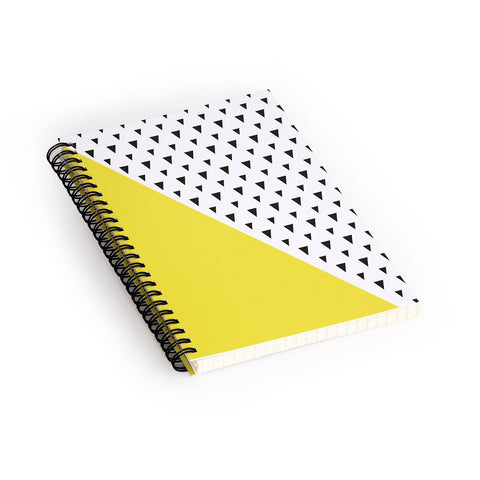 Allyson Johnson Chartreuse n triangles Spiral Notebook