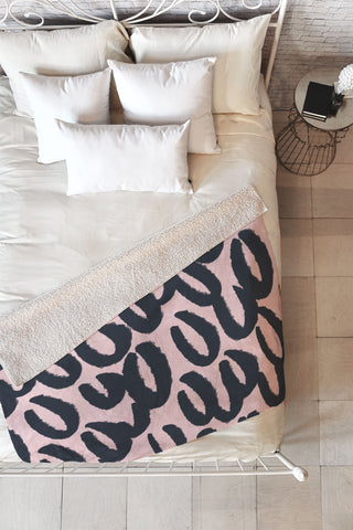 Allyson Johnson Classic Brush 2 Fleece Throw Blanket