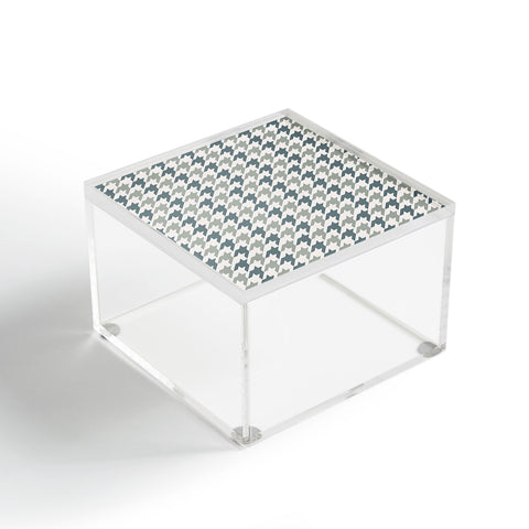 Allyson Johnson Classy Blue Houndstooth Acrylic Box
