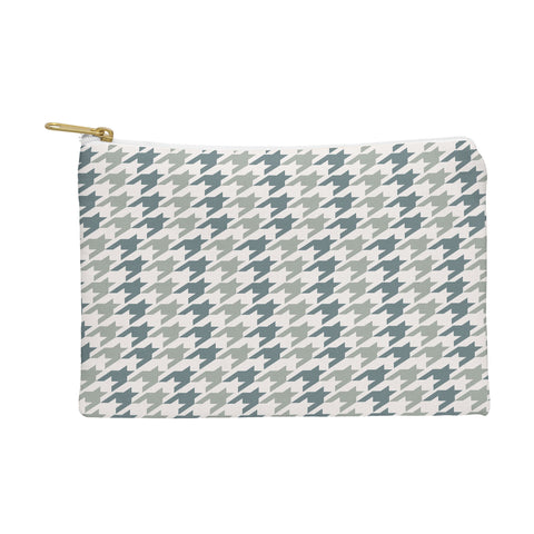 Allyson Johnson Classy Blue Houndstooth Pouch