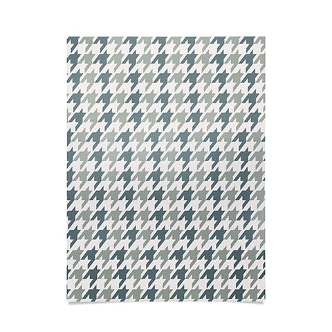 Allyson Johnson Classy Blue Houndstooth Poster