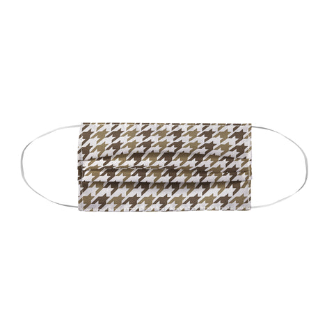Allyson Johnson Classy Brown Houndstooth Face Mask