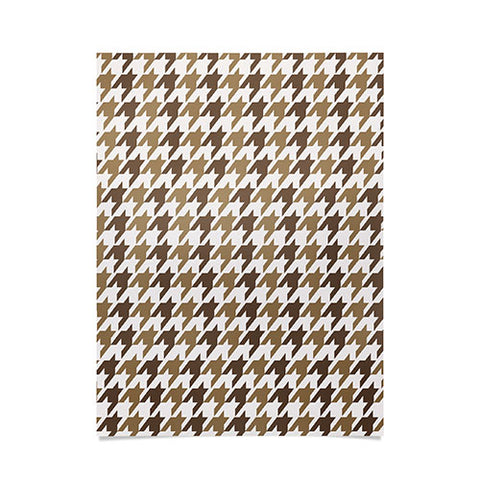 Allyson Johnson Classy Brown Houndstooth Poster
