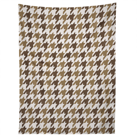 Allyson Johnson Classy Brown Houndstooth Tapestry