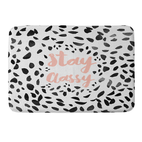 Allyson Johnson Classy Dalmation Memory Foam Bath Mat