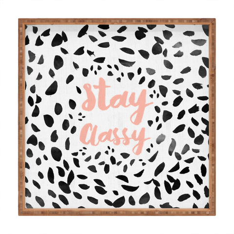 Allyson Johnson Classy Dalmation Square Tray