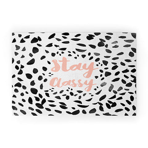 Allyson Johnson Classy Dalmation Welcome Mat