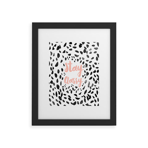 Allyson Johnson Classy Dalmation Framed Art Print