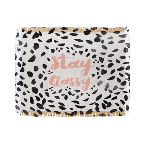 Allyson Johnson Classy Dalmation Throw Blanket