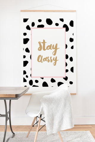 Allyson Johnson Classy Dots Art Print And Hanger
