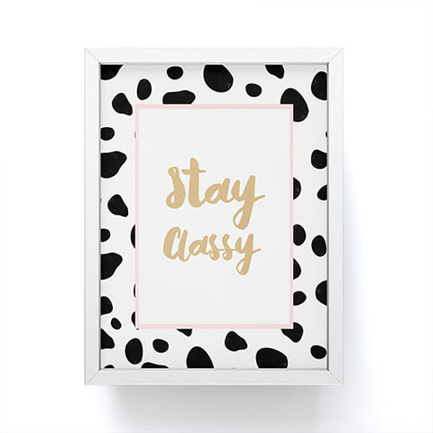 Allyson Johnson Classy Dots Framed Mini Art Print
