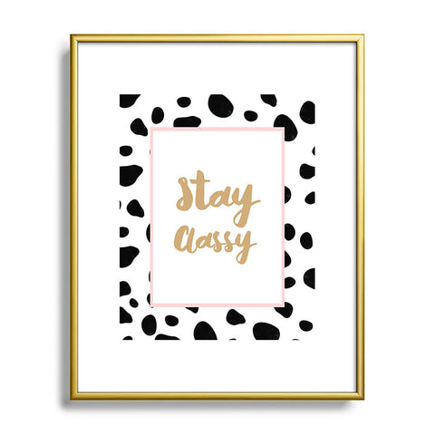 Allyson Johnson Classy Dots Metal Framed Art Print