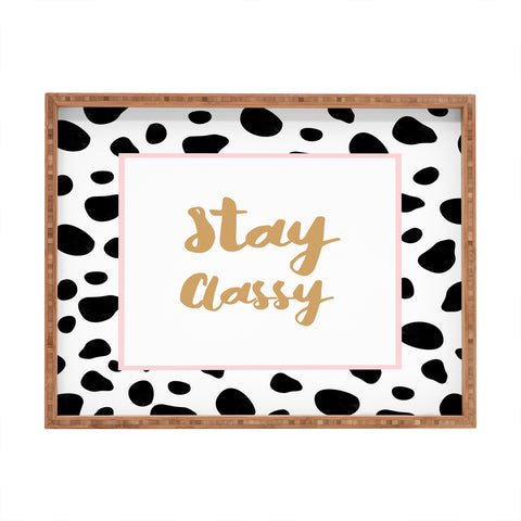 Allyson Johnson Classy Dots Rectangular Tray