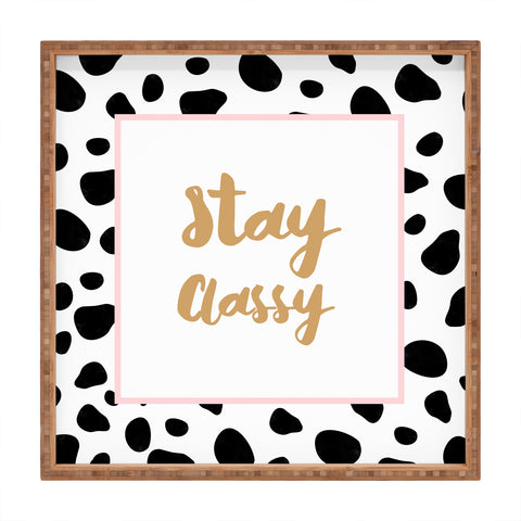 Allyson Johnson Classy Dots Square Tray