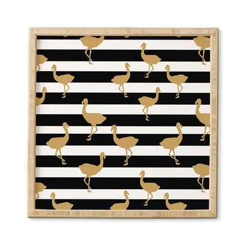 Allyson Johnson Classy Flamingos Framed Wall Art