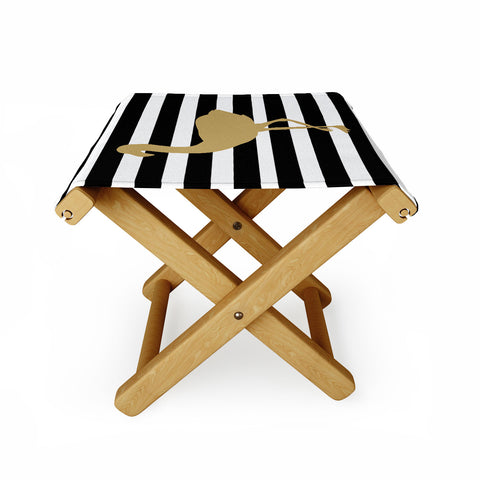 Allyson Johnson Classy Flamingos Folding Stool