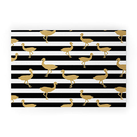 Allyson Johnson Classy Flamingos Welcome Mat